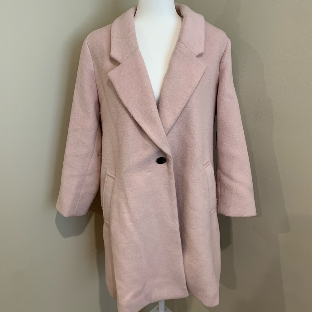 Pink Wool Coat